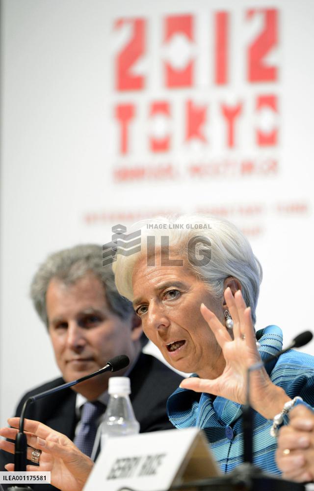 IMF chief Lagarde in Japan