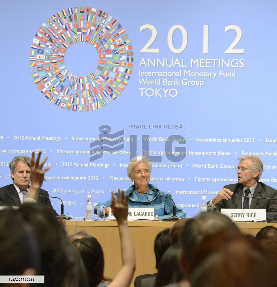 IMF chief Lagarde in Japan