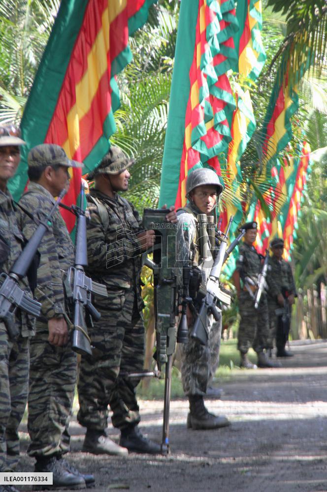 Rebel base camp in Mindanao