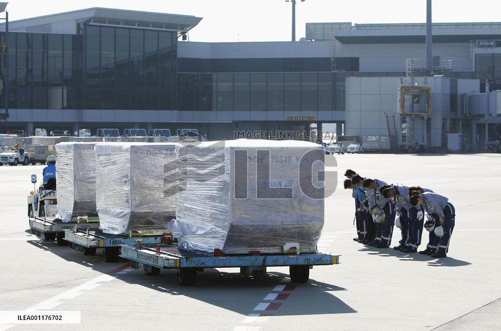 Bodies of 3 Japanese returned from China