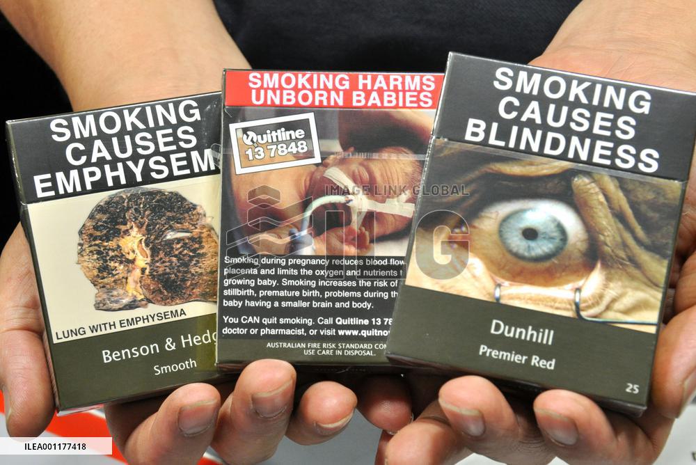 Cigarette packages in Australia