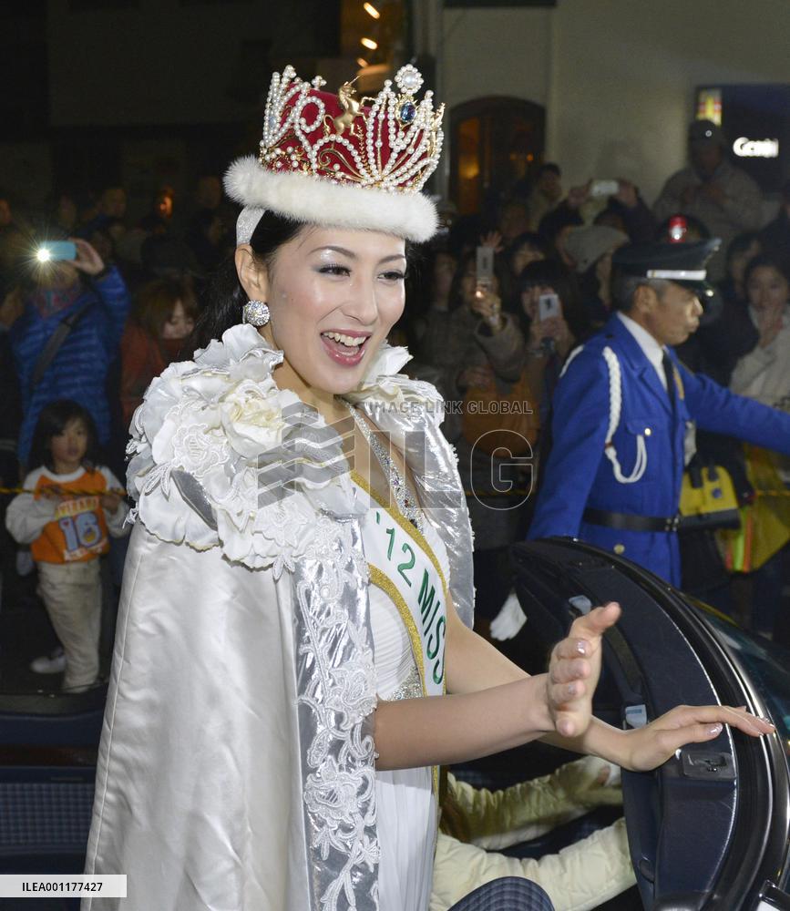Parade for Miss International winner