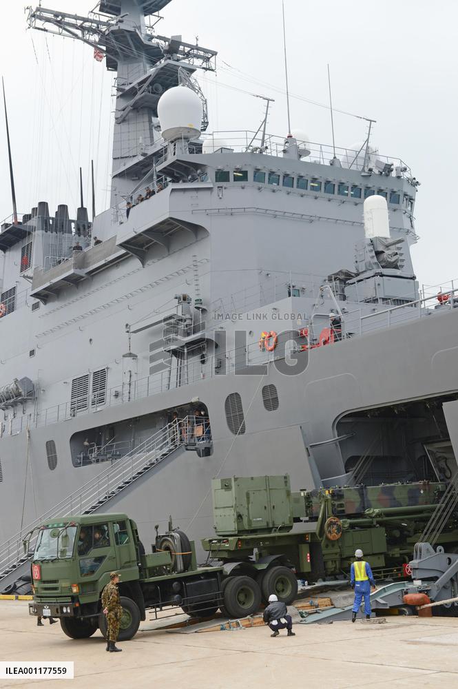 Japan deploys missile interceptors