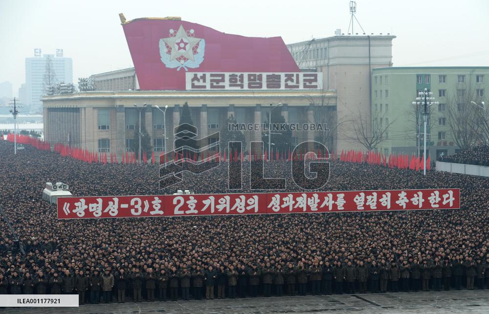 N. Korea celebrates rocket launch