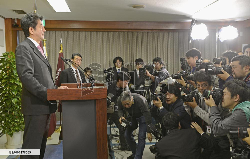 Abe the day after election