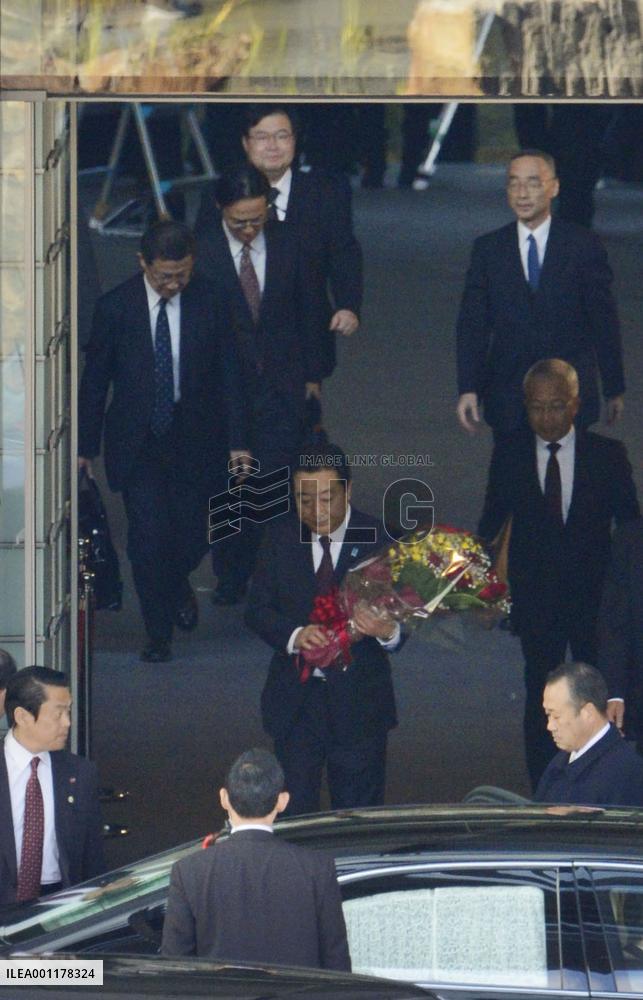 Noda's last day as prime minister