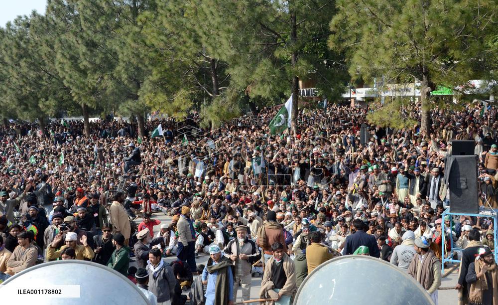Antigovernment demonstration in Pakistan