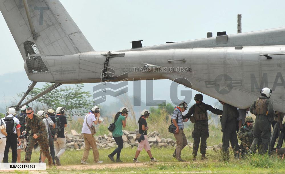 Evacuation drill for Japanese in Cobra Gold