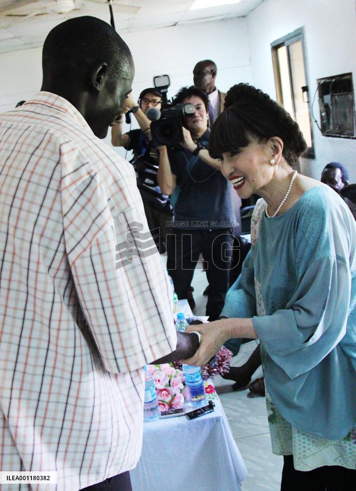 Actress Kuroyanagi visits S. Sudan