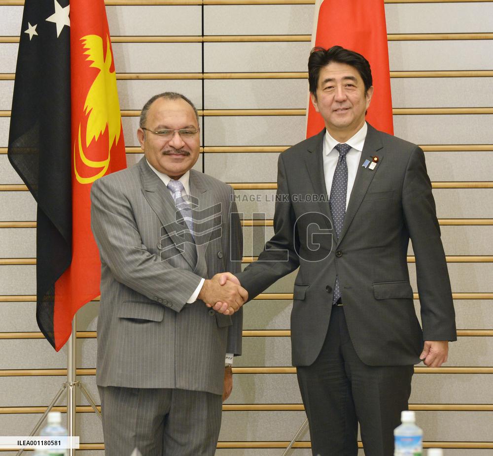 Papua New Guinean premier in Japan
