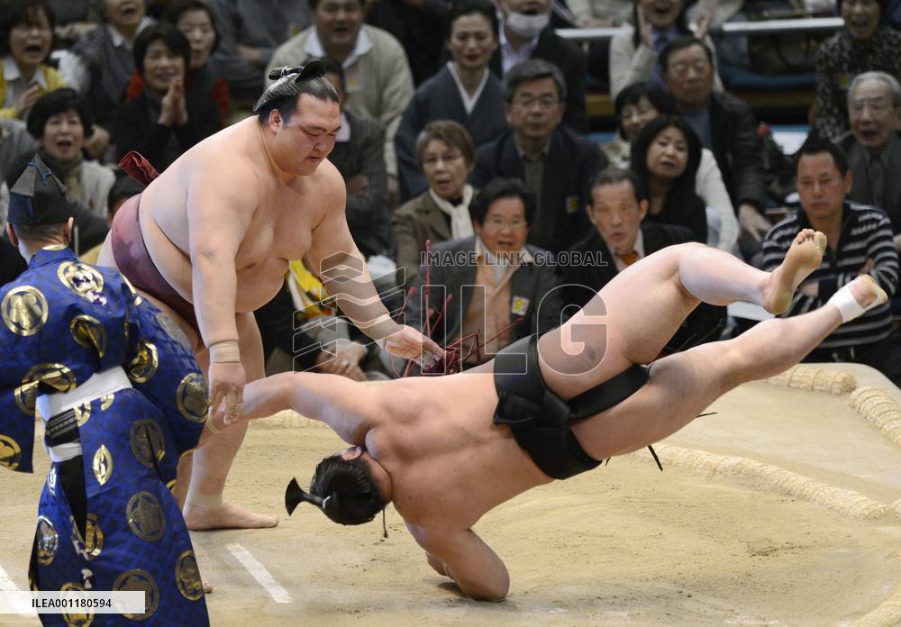Spring sumo tournament