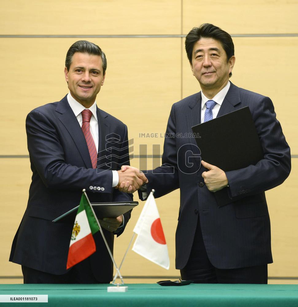 Mexican President Pena Nieto in Tokyo