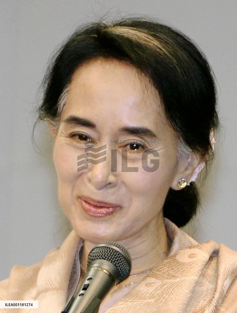 Suu Kyi visits Japan for 1st time in 27 yrs