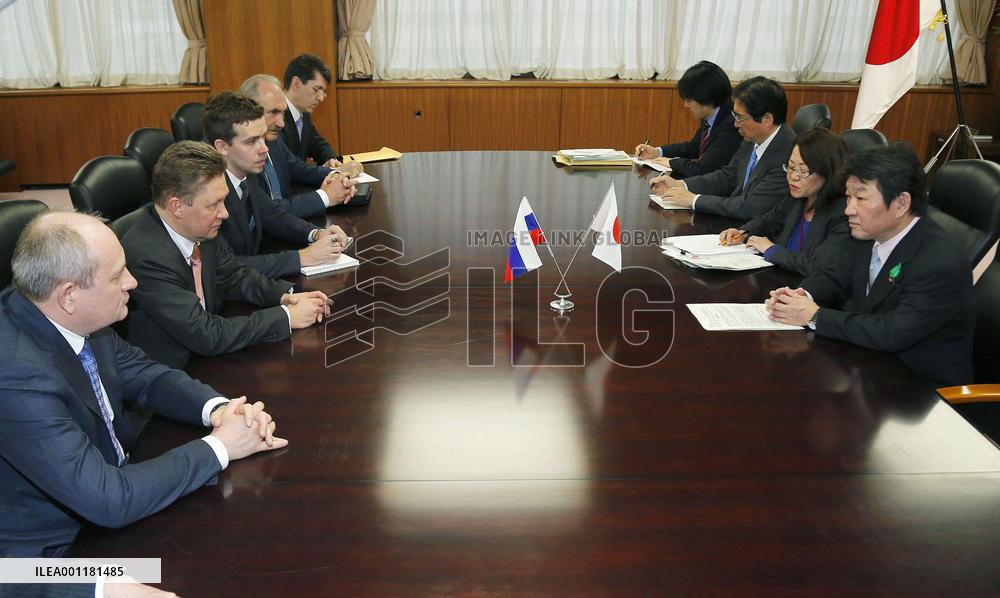 Gazprom head Miller in Japan