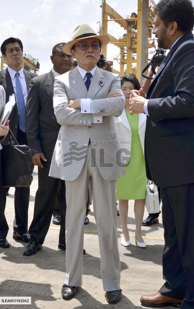 Japan Deputy PM Aso in Sri Lanka
