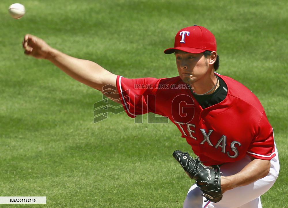 Darvish ties career-high with 14 strikeouts