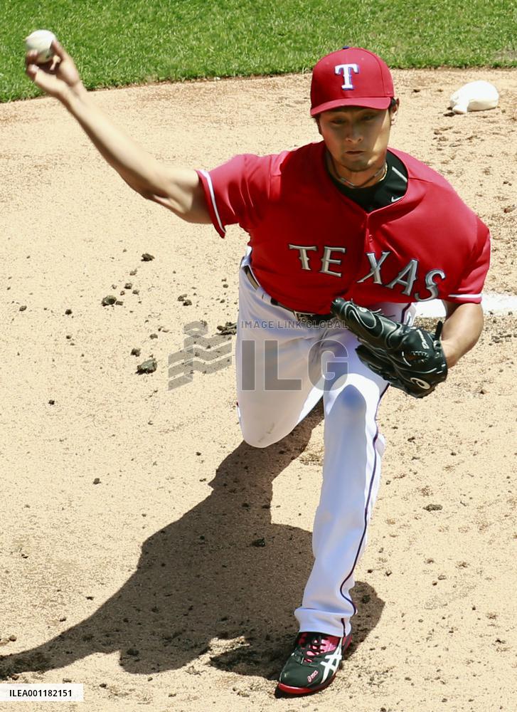 Darvish ties career-high with 14 strikeouts
