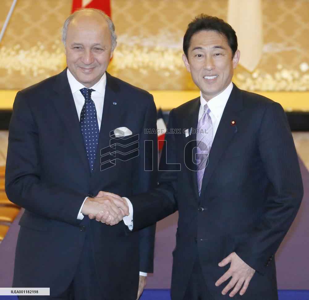 French Foreign Minister Fabius in Japan