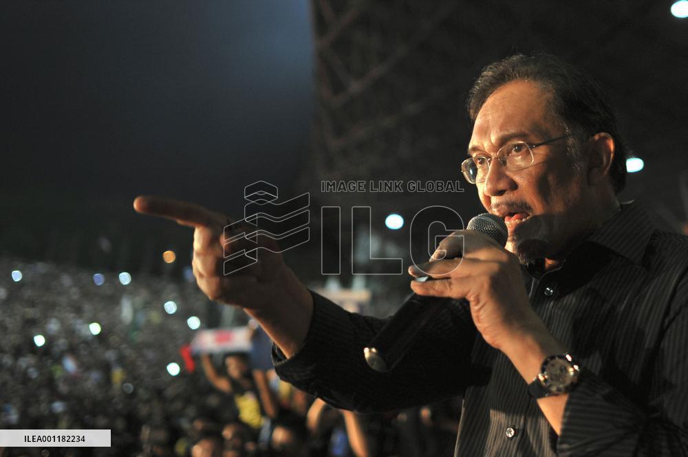 Rally against election in Malaysia