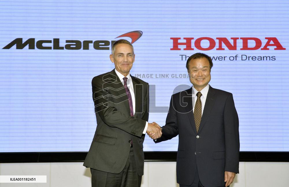 Honda announces Formula One comeback