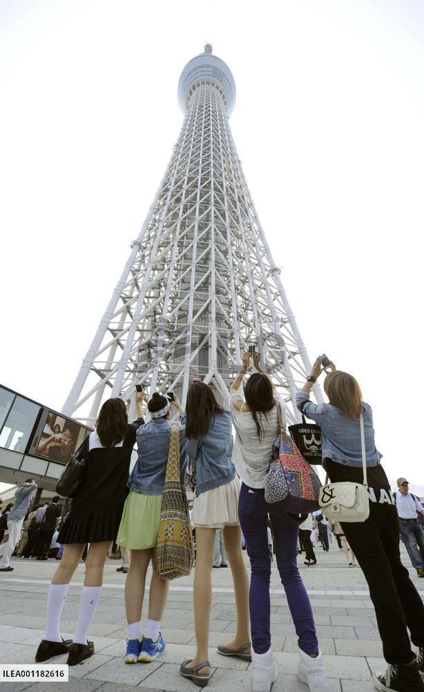 Tokyo Skytree marks 1st anniversary