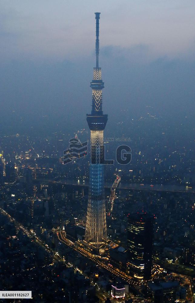 Tokyo Skytree marks 1st anniversary