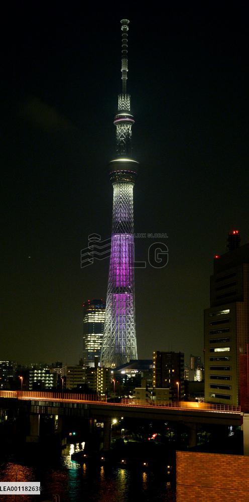 Tokyo Skytree marks 1st anniversary