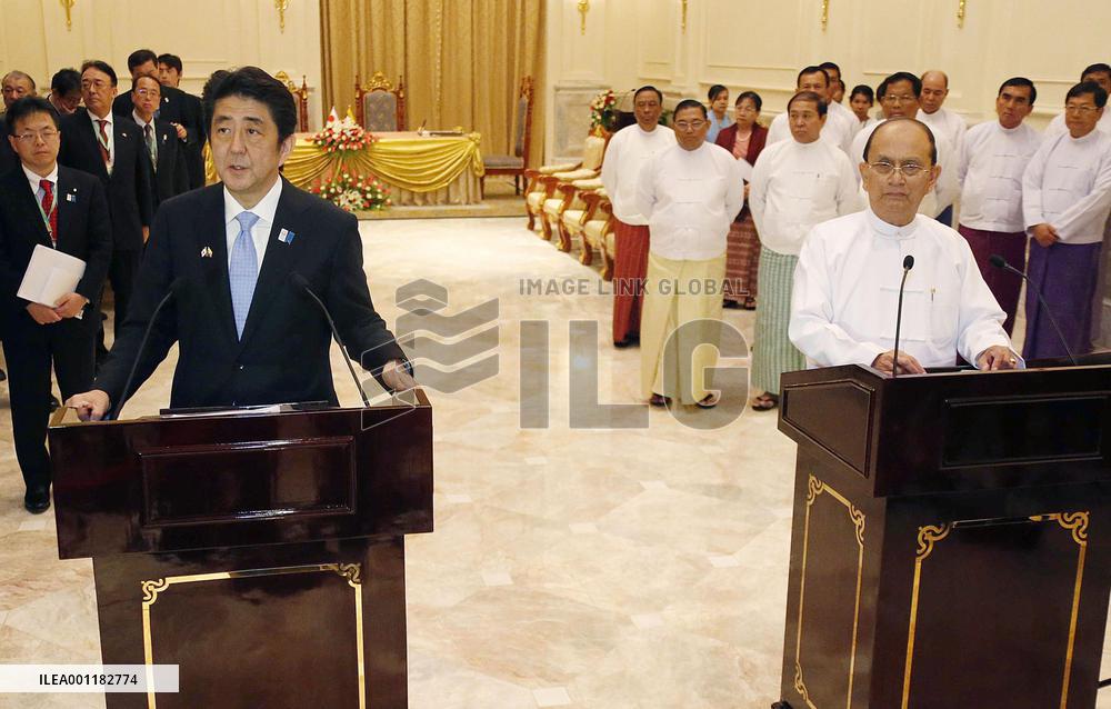 Abe in Myanmar