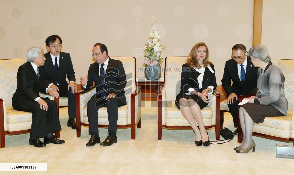 French president in Japan