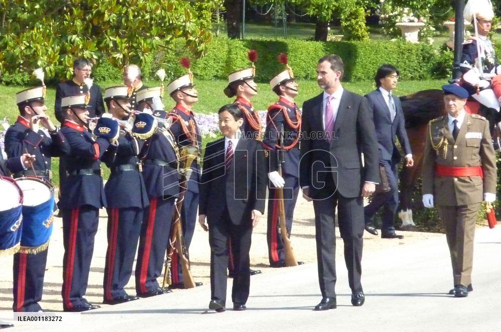 Japan crown prince in Spain