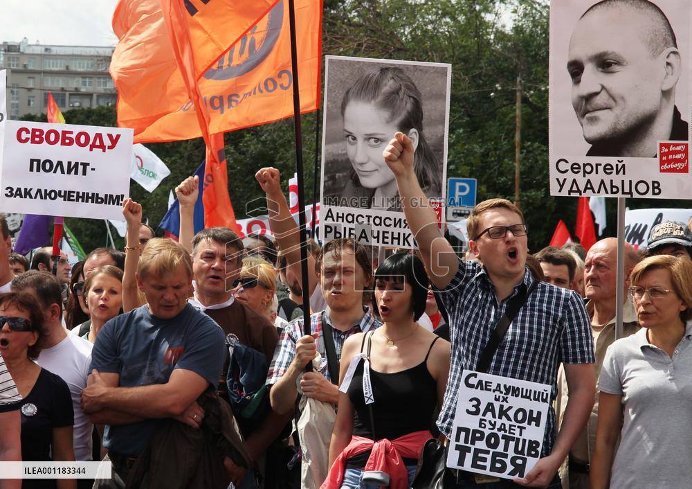 Anti-Putin protests in Moscow