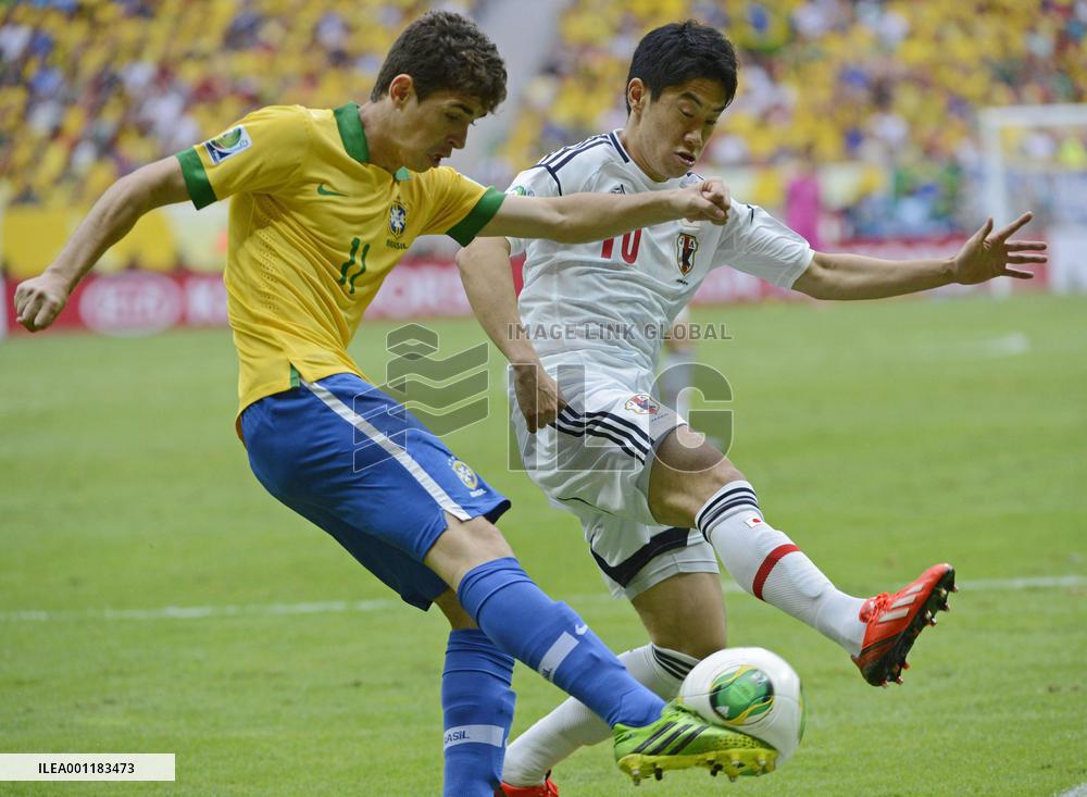 Brazil beat Japan in Confederations Cup