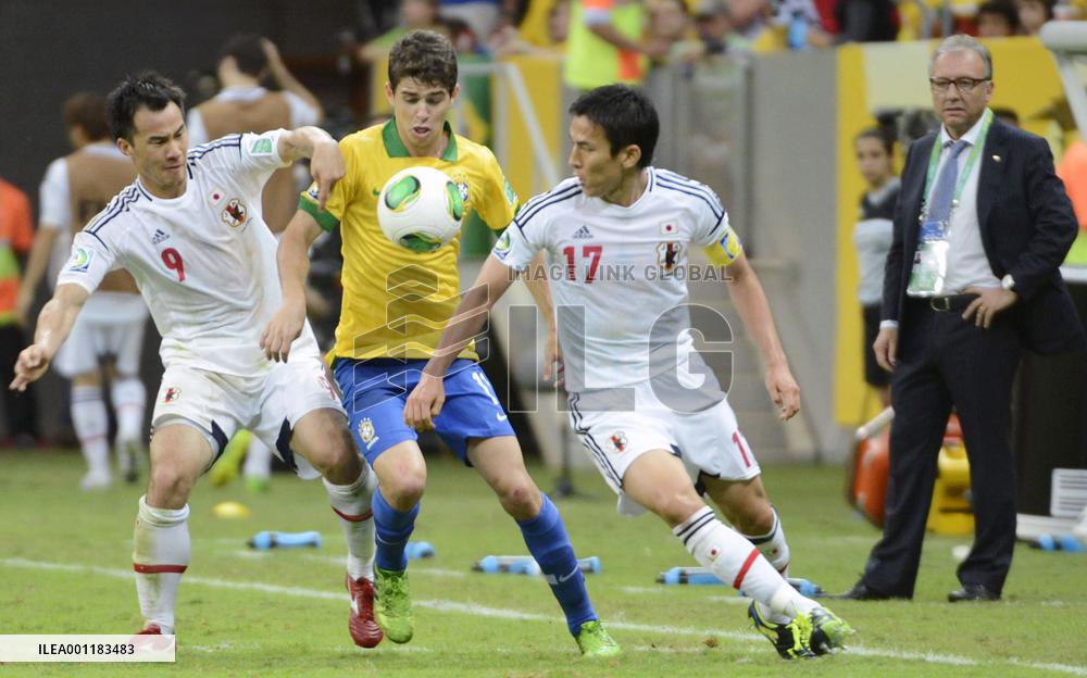 Brazil beat Japan in Confederations Cup