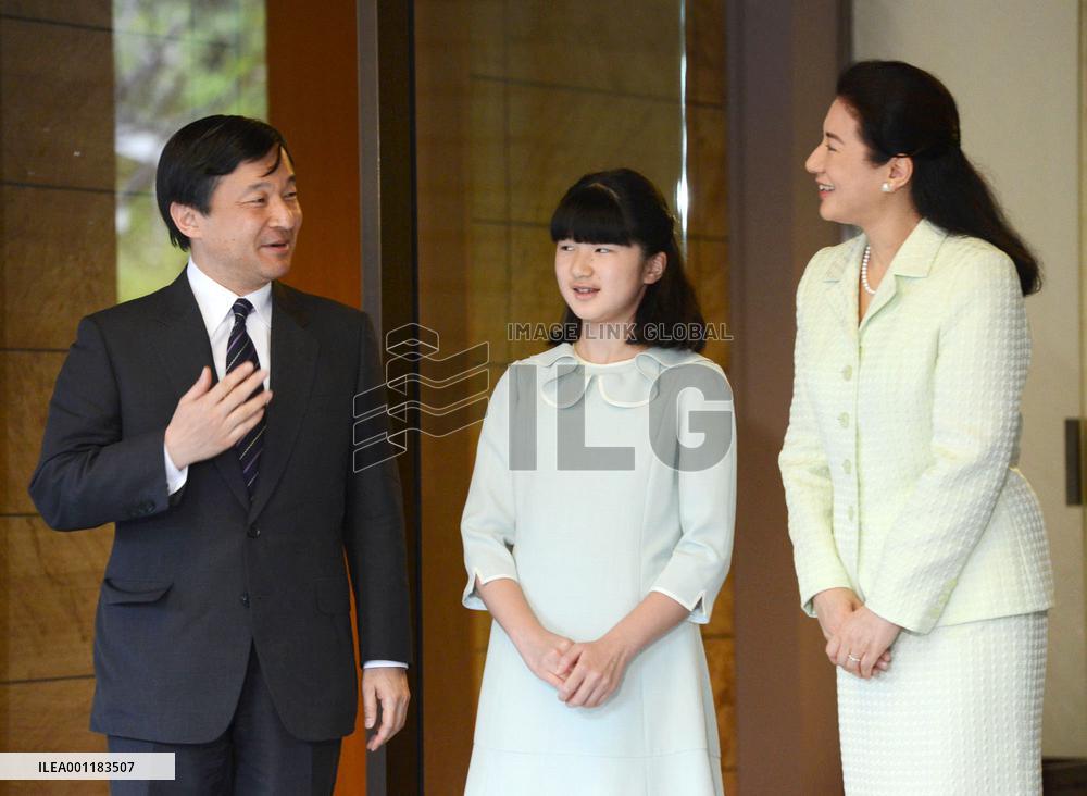 Japanese crown prince returns from Spain