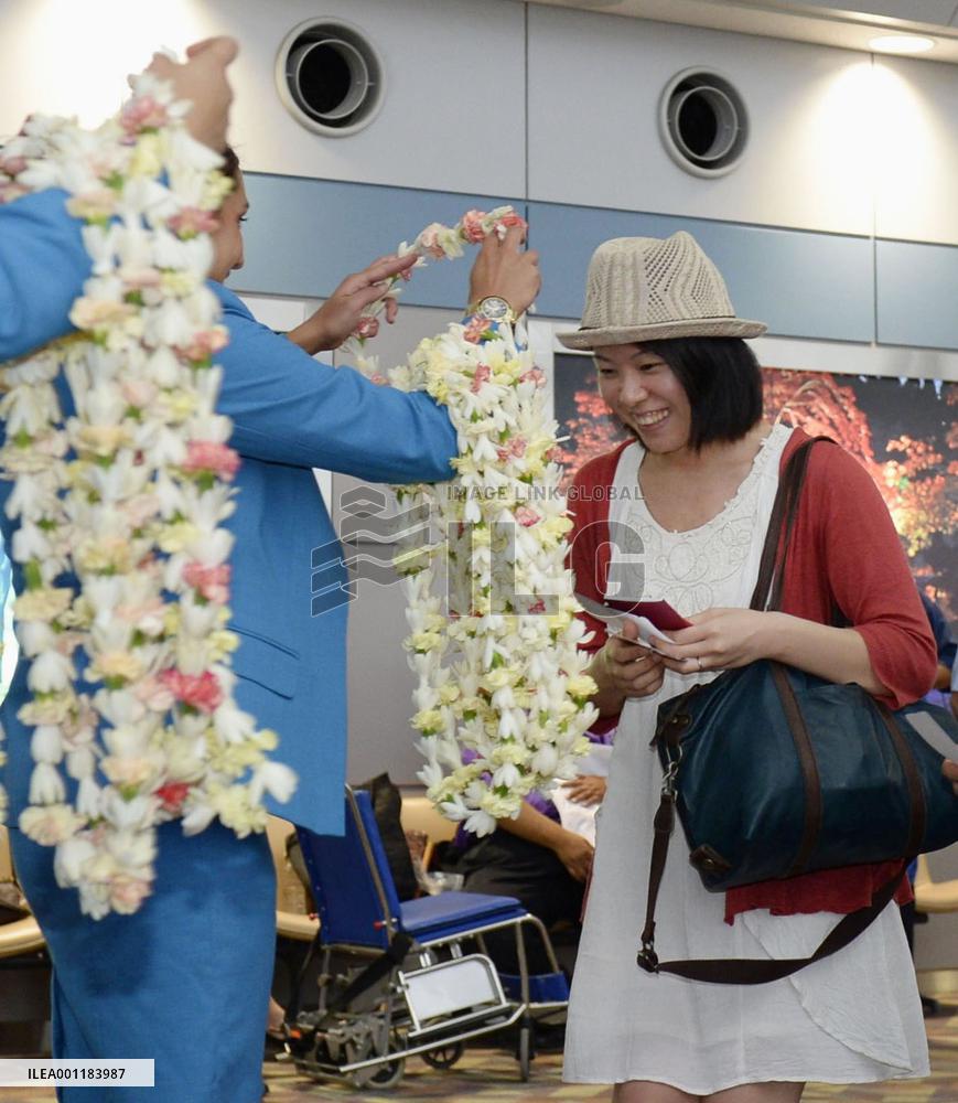 Hawaiian Airlines launches Sendai-Honolulu flight