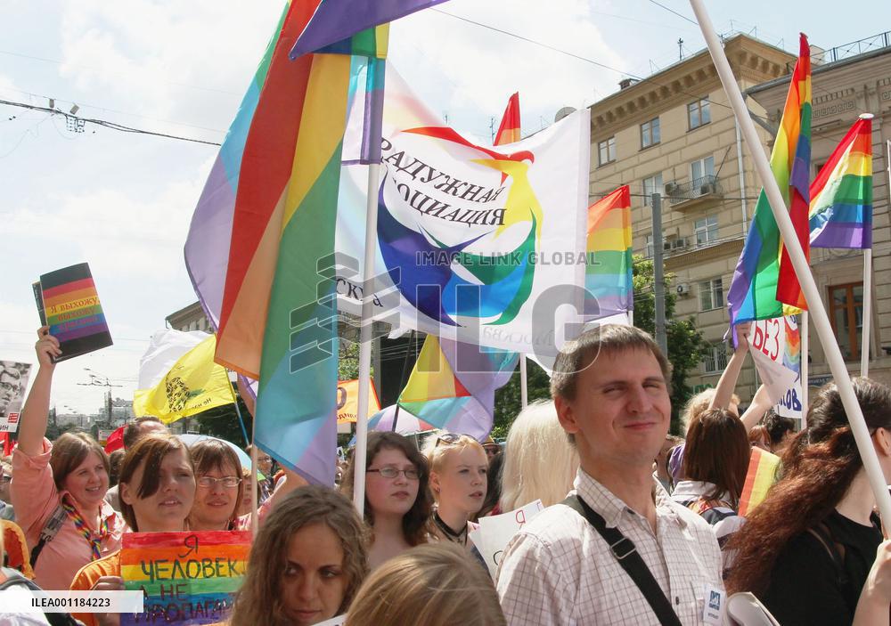 Gay activists in Russia