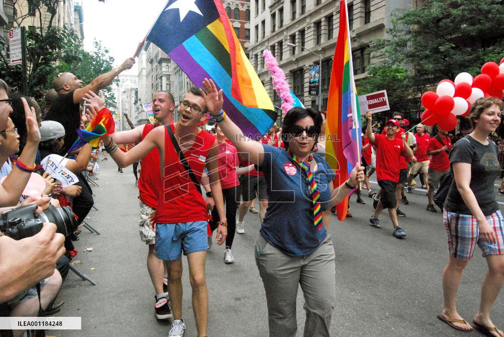 Gay parade in N.Y.