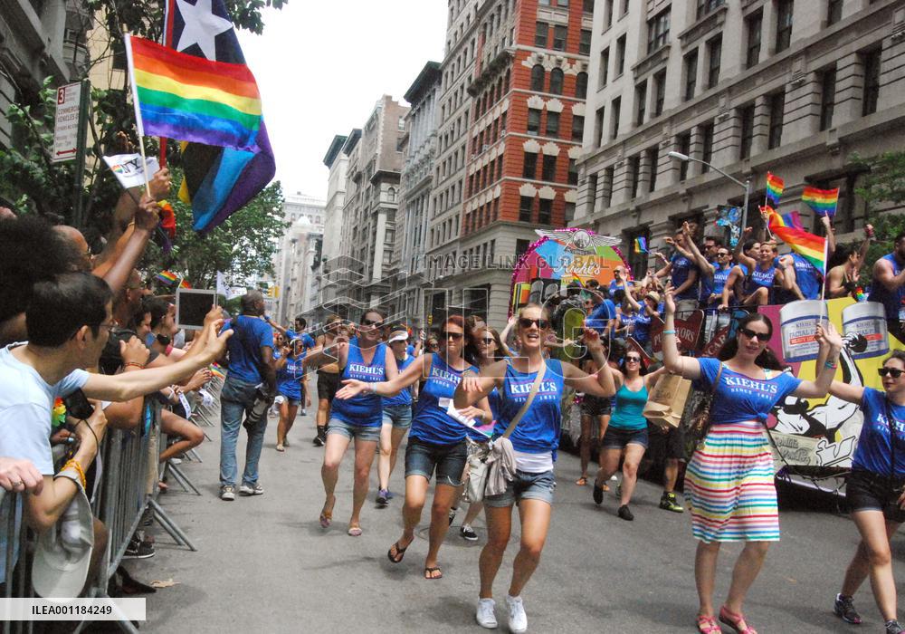 Gay parade in N.Y.