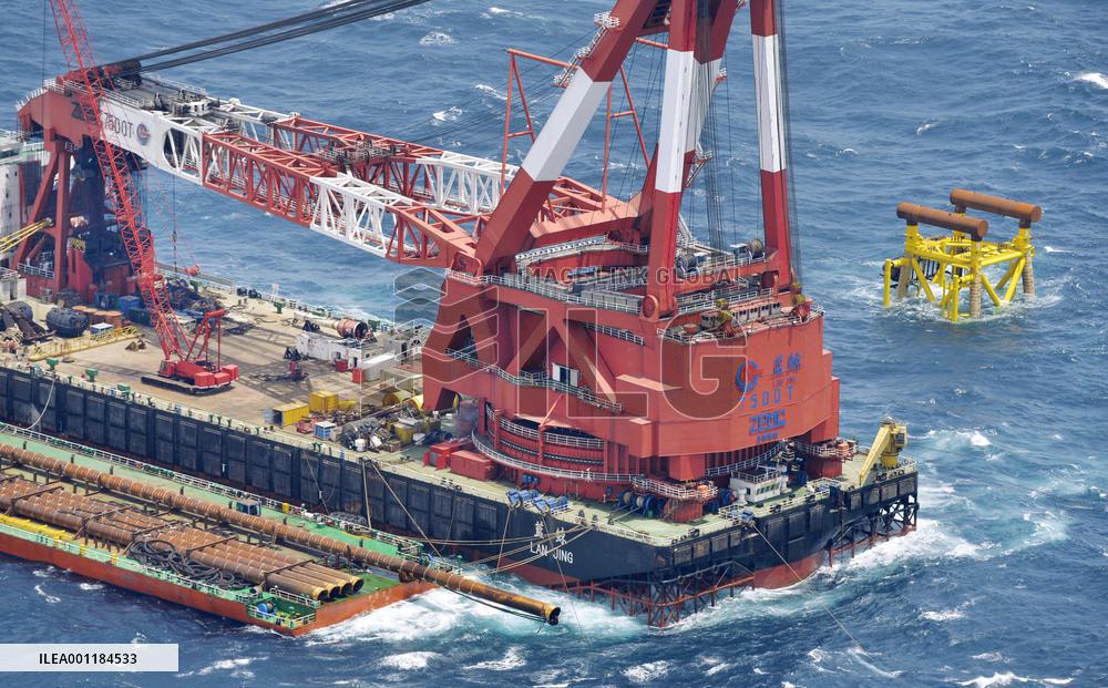China gas facility in East China Sea