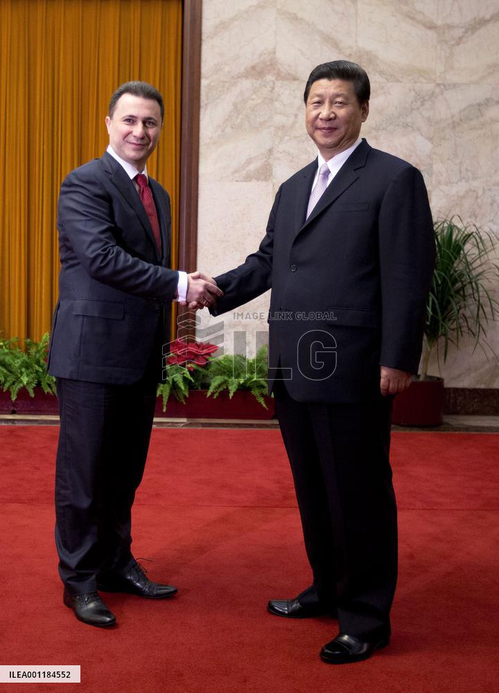 Macedonia premier in China