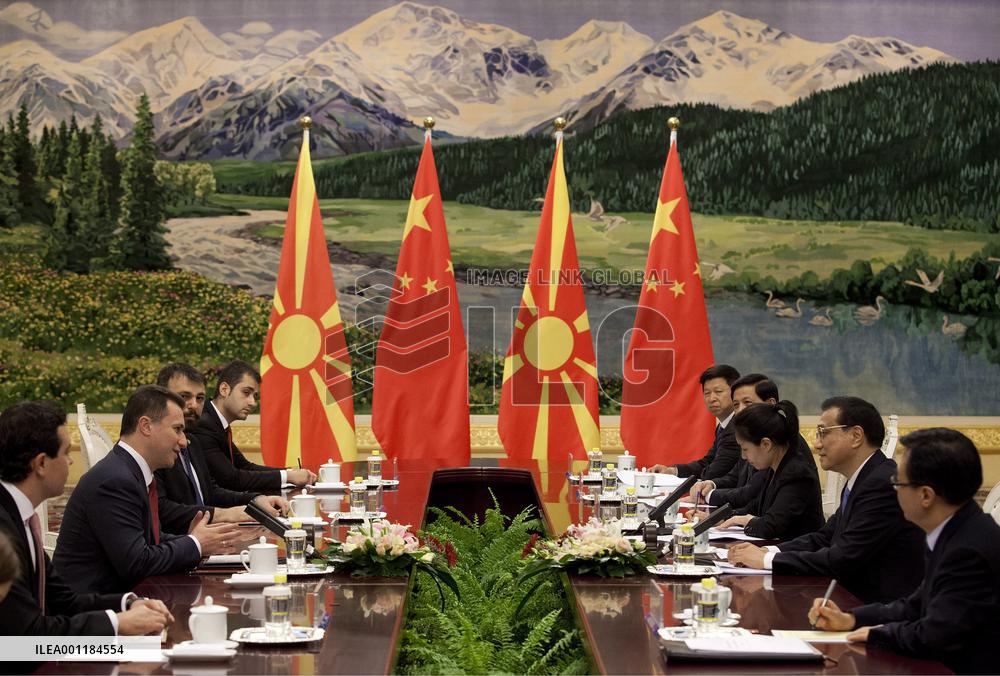 Macedonia premier in China