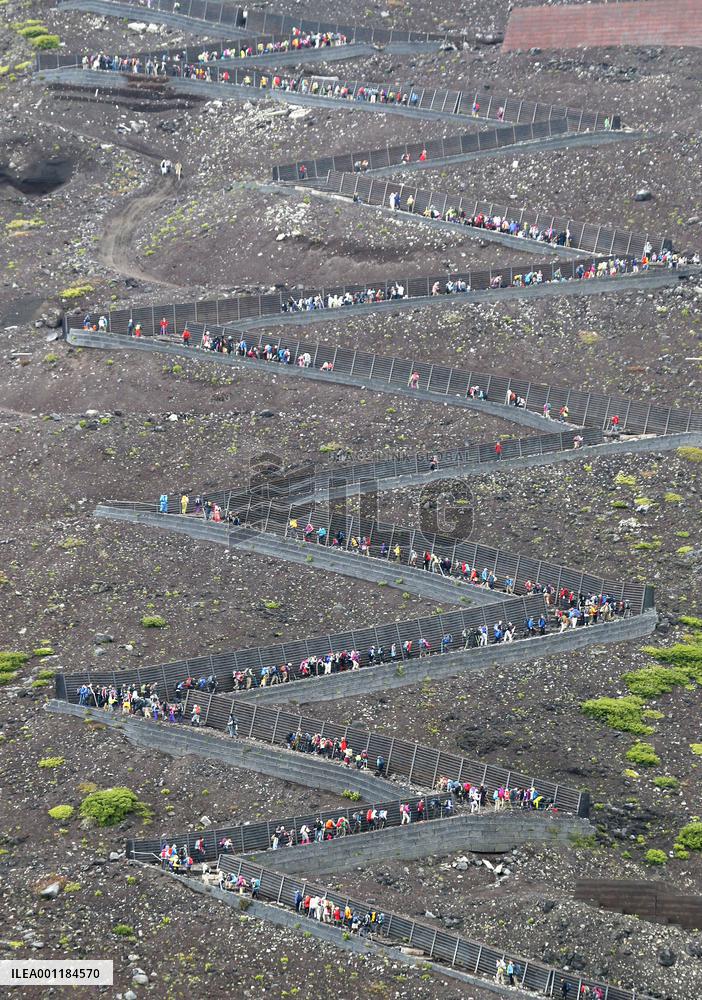Mt. Fuji climbers