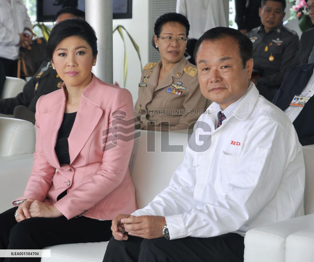 Ceremony for Honda's new plant in Thailand