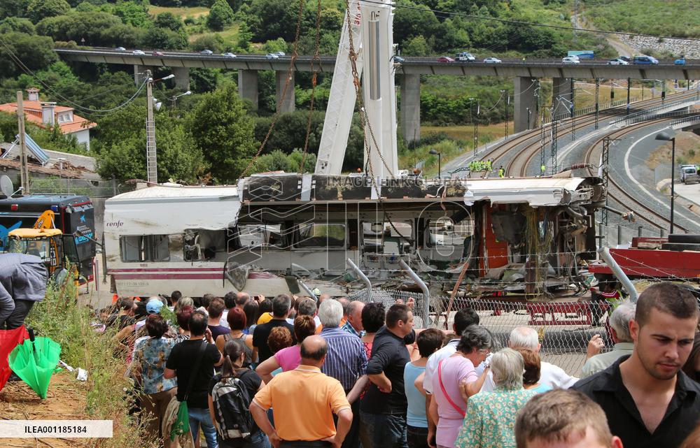 Train derailment in Spain