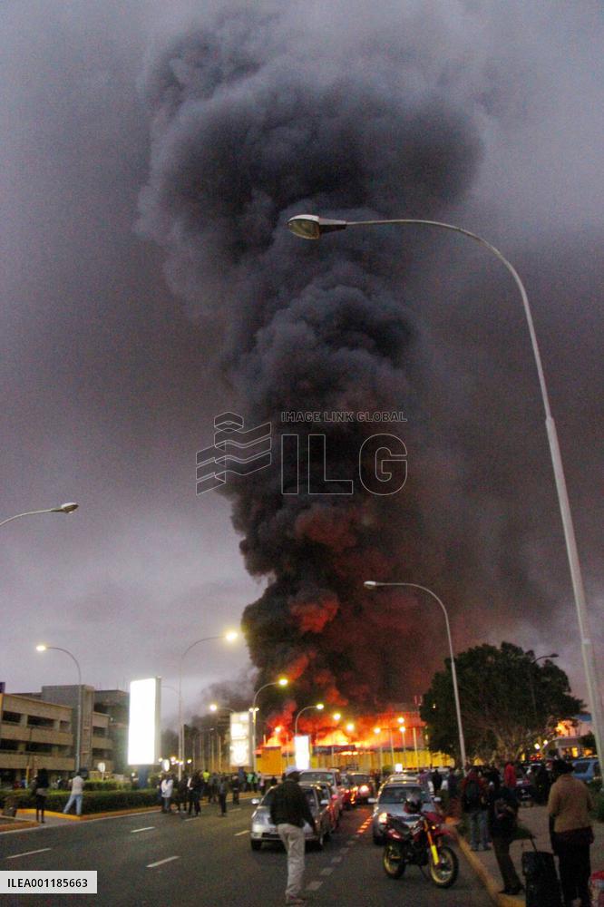 Fire at Nairobi airport