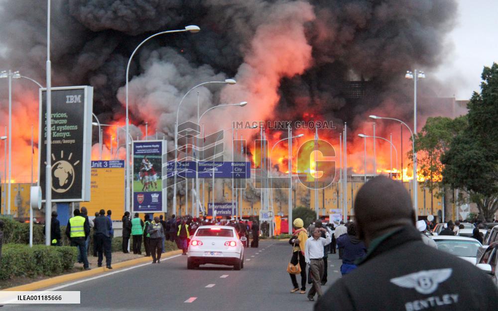 Fire at Nairobi airport
