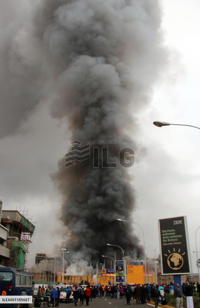Fire at Nairobi airport