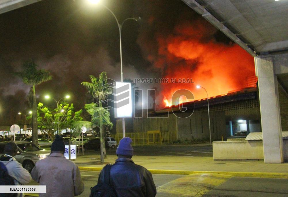 Fire at Nairobi airport