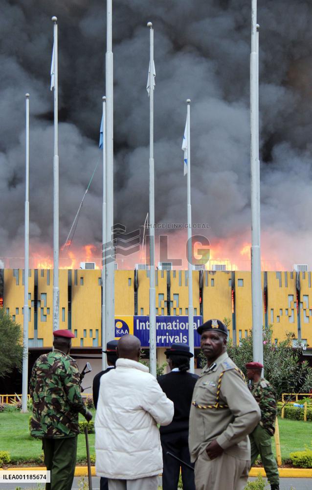 Fire at Nairobi airport
