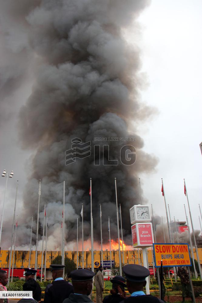 Fire at Nairobi airport